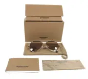 Burberry Sunglasses B3147 1109/13 Light Gold Aviator Frames with Brown Gradient