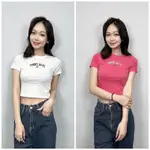 【NEW START精品服飾-員林】TOMMY JEANS 字母國旗 女款 短版 短袖上衣 短袖 女生上衣 BABY T