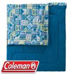 【COLEMAN 美國 2IN1家庭睡袋 C5】CM-27257/睡袋/可機洗/露營/睡墊/棉被/悠遊山水