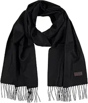 [HICKEY FREEMAN] Solid 100% Italian Cashmere Scarf for Men – Ultra-Soft Men’s Winter Scarves, 72-Inches x 12-Inches