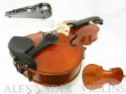 Advanced 4/4 Violin, French Bridge+Dominant Strings+Fiberglass Case +Bow,NEW!