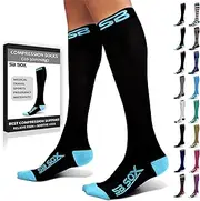 SB SOX Compression Socks (20-30mmHg) for Men & Women - Best Stockings for Running, Medical, Athletic, Edema, Diabetic, Varicose Veins, Travel, Pregnancy, Shin Splints.
