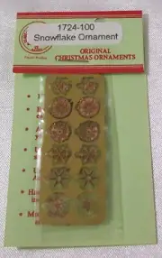 Miniature ornaments kit - Snowflakes - Clare Bell Brass Works - gold plated