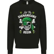 St Patricks Day Let the Shenanigans Begin Mens Sweatshirt Jumper