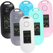 [Generic] 6 Pcs Electronic Watch Fob Watch Digital Watches for Study Watches Clock Keychain Digital Watches for Women Portable Mini Exam Watch Exam Keychain Watch Keychain Plastic