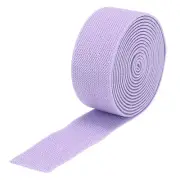 Twill Wide Elastic Band 1.2" Flat 2 Yard Lavender Purple for Sewing