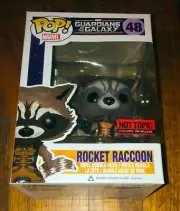 Funko Pop Marvel 48 Rocket Raccoon Guardian Of The Galaxy Hot Topic Pre Release
