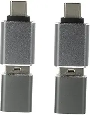 USB Type-c to USB Adapter Set of 4 OTG Adapter Aluminum Alloy No Drivers Needed External Card Reader