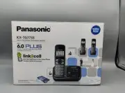 Panasonic KX-TG7733 6.0 Plus 3 Phone Set Link to Cell Answering Machine Gray NIB