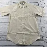 NEW Vintage ATB Western Wear Short Sleeve Snap Button Front Shirt Men's 15.5