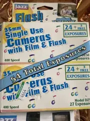 Jazz flash 2-pack 35 mm single use cameras