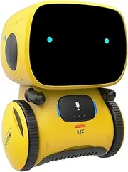 Kids Robot Toys, Interactive Robot Companion Smart Talking Robot with Voice Control Touch Sensor, Singing, Dancing, Recording, Repeat, Birthday Gifts for Toddler Ages 3+ Years