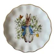 Beatrix Potter Peter Rabbit Easter Flowers & Butterflies Dinner Plates Set of 4