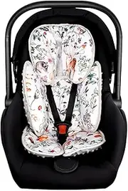 TANOFAR 2-in-1 Infant Car Seat Insert for Newborn, Car Seat Head Support Baby Girls Boys, Extra Soft Preemie Carseat Head Support Cushion Pillow for Baby Car Seats, Strollers, Bouncers