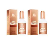 2x Haute Bronze 50ml Face/Body Sun Drops Self-Tanning/Tan Serum All Skin Tones