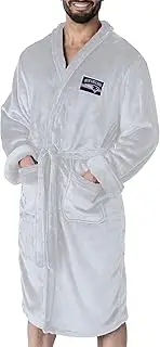 NORTHWEST NFL New England Patriots Silk Touch Robe, L/XL, White, Rollout