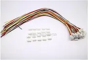 20 Sets Mini Micro JST 2.0 PH 4-Pin Connector Plug with Wires Cables 300MM