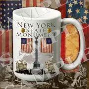 New York State Monument Gettysburg 15-ounce American Civil War themed coffee mug