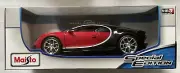 MAISTO 1/18 SPECIAL EDITION BUGATTI CHIRON RED AND BLACK