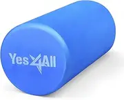 Yes4All EVA Foam Roller/Back Roller Massage foam rollers 30cm/45cm/60cm/90cm - (12/18/24/36inch) Medium and High -Density Foam Rollers For Balance, Exercise and Pilates Multicolor