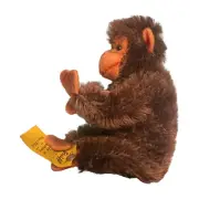 Vintage Steiff Miniature Plush Monkey with Trailing F Button & Tag – 0020/11
