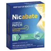 Nicabate Clr Patch 21Mg 14Pk