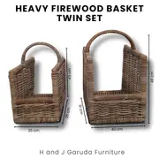 Heavy Firewood Basket Set