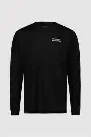 Mons Royale Icon Merino Air-Con LS Mens T-Shirt- ALU Black - M