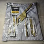 JT Legacy White 4Line Bundle Paintball Goggle Strap Barrel Bag Mask Bag BNIP
