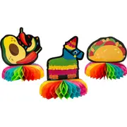 Fiesta Party Honeycomb Centrepieces (Pack of 3)