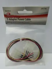 Radio Shack Diskette Drive Y-Adapter Power Cable