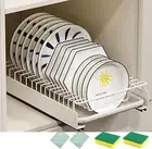 Pull Out Dish Rack with Drain Tray for Kitchen Cabinet, Pull Out Drawer for Kitc