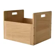 KIRIGEN Wooden Vinyl Record Storage Box Wooden Storage Crate Box for LP Recor...