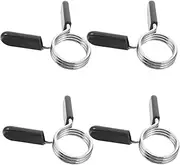 EXAOMBLE 4pcs Barbell Clamps Dumbbell Barbell Collars Weight Clips Quick Release Spring Clamps For Fitness Training Gym Accessories For Weightlifting