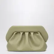 [THEMOIRè] Olive Green Eco-leather Clutch Bag One size Green