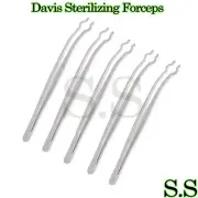 5 Davis Sterilizing Forceps 8" Surgical Instruments