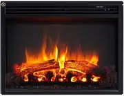 ModaLiving Stella 23-Inch 2000W Electric Fireplace Insert with Remote Control Compact Model, Adjustable Flame & Temperature