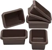 [Lurch] 85078 FlexiForm Mini Batzen Set of 6 / Small Bread Baking Moulds Made of 100% BPA-Free Platinum Silicone, Brown, 9.1 x 5.6 x 3.9 cm