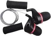 Ｓｉｍｈｏａ 1 Pair Bike Twist Grip Gear, Road Bicycle Speed Shifter Non Slip Handle Bar