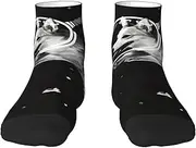 [EdWal] Space Corgi print Men's Moisture Control Crew Socks Socks For Men and Women Gifts For Golf, Hunting, Camping