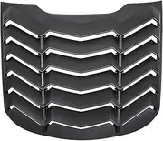 3D Rear Window Louvers Compatible for Ford Mustang 2015-2021 Windshield Sun Shade Cover Vent GT Lambo Style Custom Fit All Weather Black
