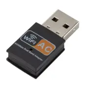 Dual-Band 600Mbps Mini Wireless Network Card Computer External WIFI Adapter d