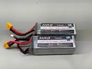 HRB 2PCS 1800mAh 6S 22.2V 50C LiPo Battery with XT60 Plug Compatible with RC ...