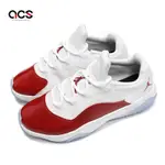 NIKE 休閒鞋 AIR JORDAN 11 CMFT LOW GS 大童 女鞋 白 紅 喬丹 冰底 CZ0907-116