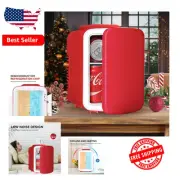 4L Portable Refrigerator - Freon-Free Cooler & Warmer, Energy Efficient Red