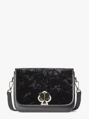 nicola velvet twistlock medium crossbody