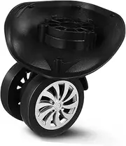 [Gogogmee] Plastic Suitcase Wheels Swivel Caster Replacement Wheels for Luggage Accessory
