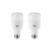 Xiaomi Mi Home Lite Smart WiFi White and RGB Color, E27, 9W, Color LED Light Bulb (2 packs) temperature: 1700-6500K - MJDPL01YL [BULMIX249941B]