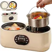 Double Spelling Low Sugar Rice Cooker, 3.6l Electric Hot Pot with Steamer, 24h Reservation & 8-Hour Heat Preservation, 6 Cooking Modes, Multicooker Hotpot for Dormitory