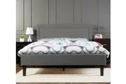 Istyle Wiltshire Queen Bed Frame Fabric Grey